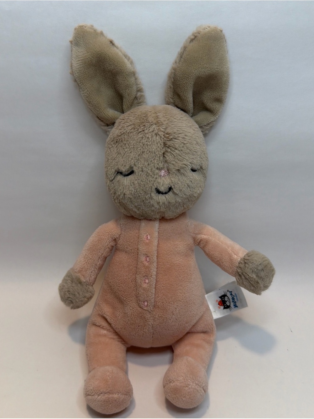 RETIRED Jellycat Rock-A-Bye Bunny 10" Plush Stuffed Animal No Basket